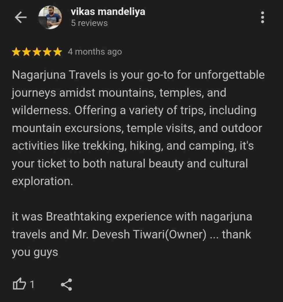 Nagarjuna Travels Customer Testimonial 2
